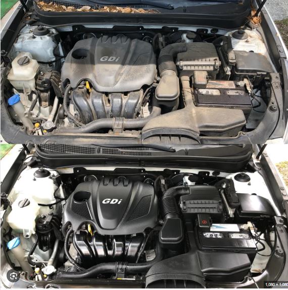 Engine bay detailing before and after results