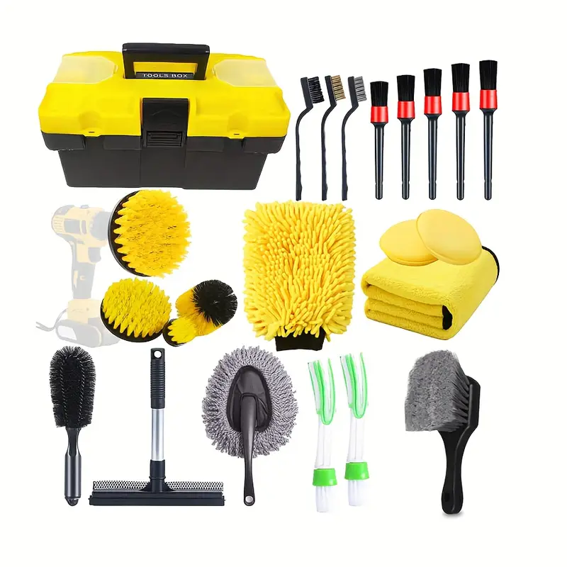 Professional detailing tools and equipment set