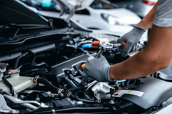 Engine bay repair work